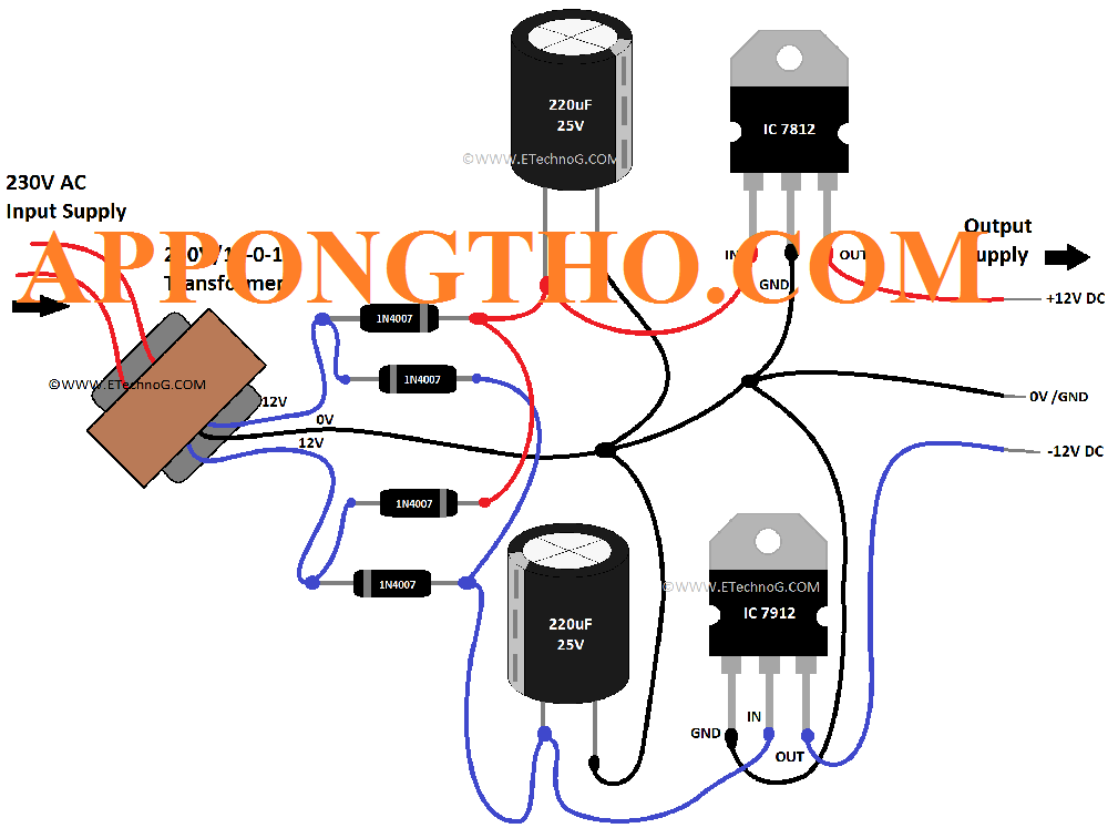 Cách tính & thiết kế mạch nguồn 12V