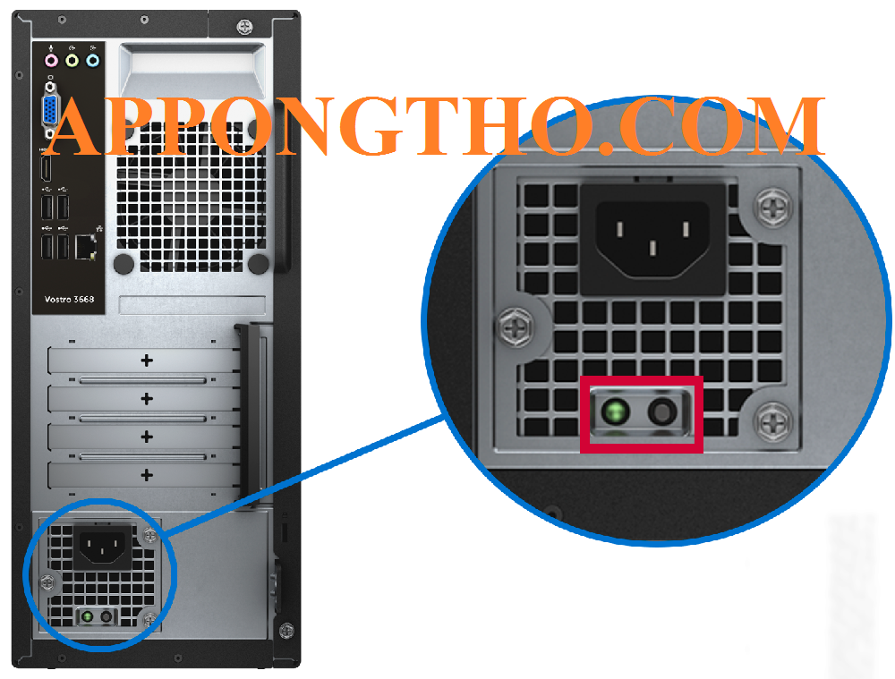 Bước 5: Kiểm tra nguồn cấp cho bo mạch chủ