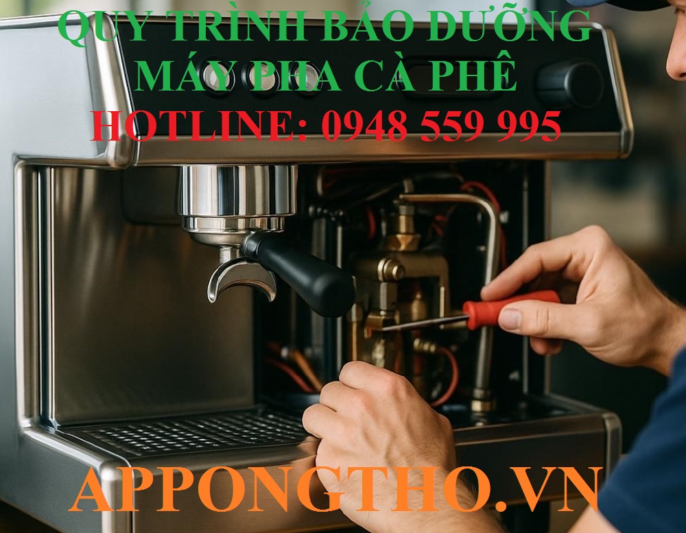 Quy trình bảo dưỡng máy pha cà phê chuẩn 15 bước