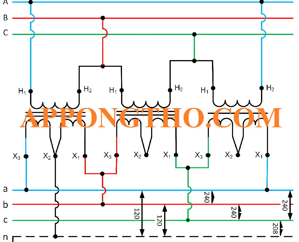 5 Sơ Đồ Đấu Dây Máy Biến Áp 3 Pha Tính Toán Chính Xác