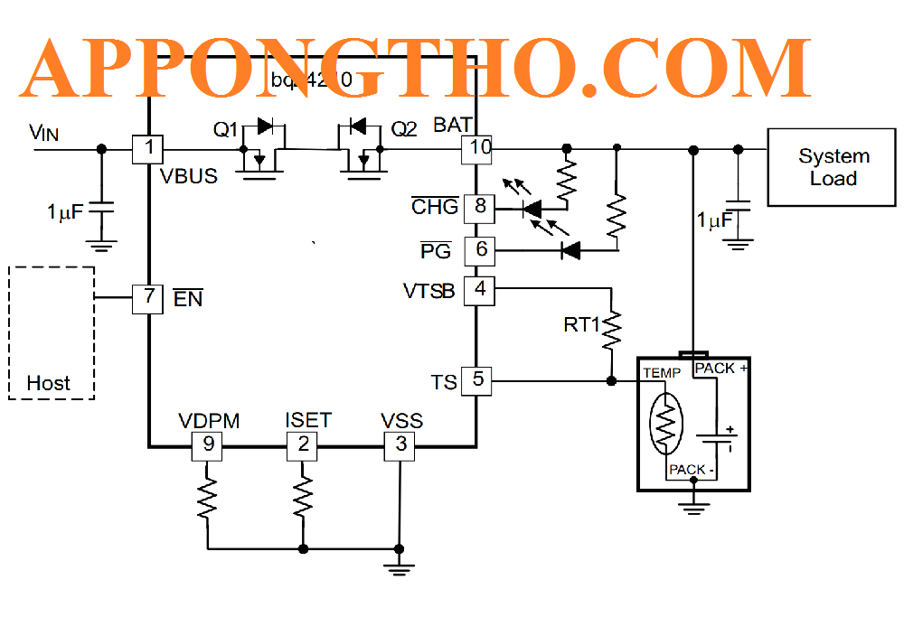 Sơ Đồ Mạch Sặc Pin 3.7v Tự Ngắt Nguyên Lý Làm Việc