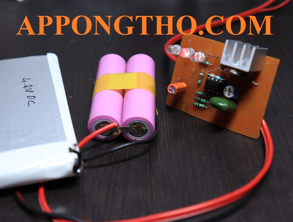 Nguyên lý hoạt động mạch sặc pin tự ngắt 3.7v