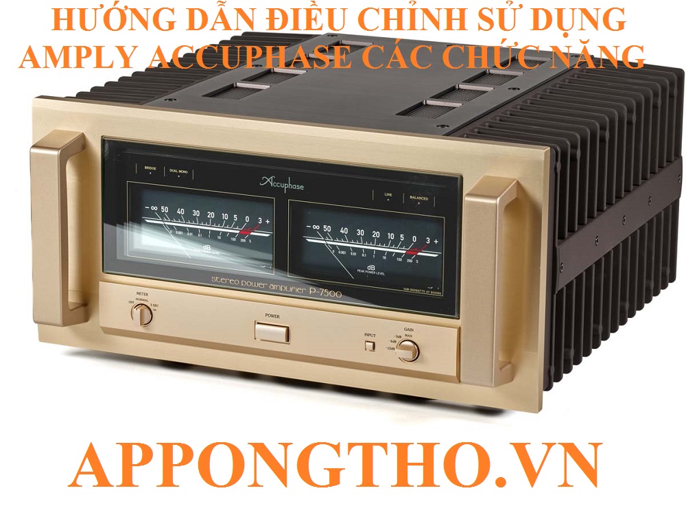 12. Cách đảo pha (Phase) trên Amply Accuphase