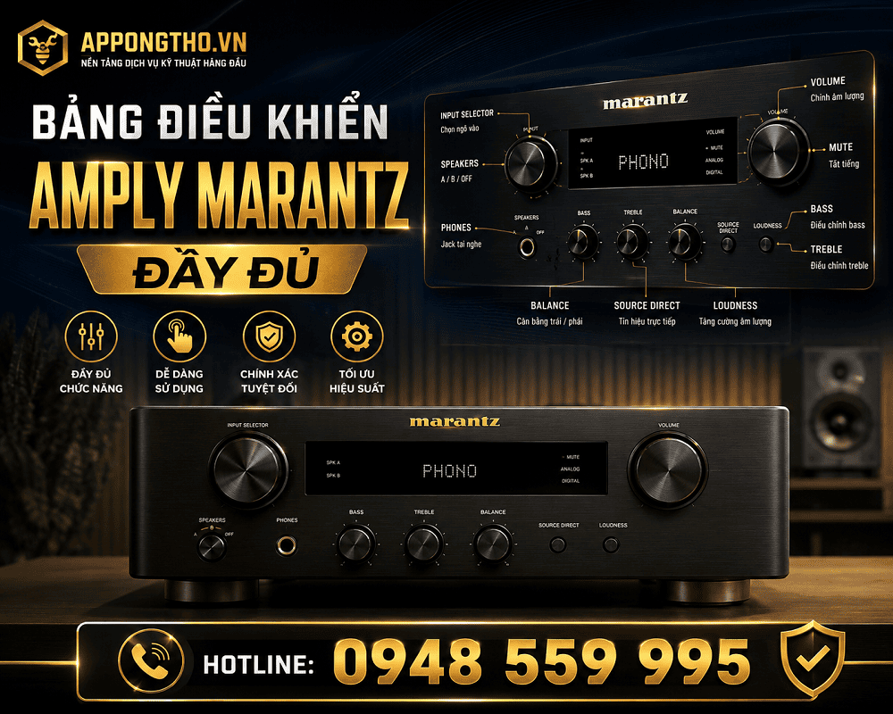 Bảng điều khiển Amply Marantz
