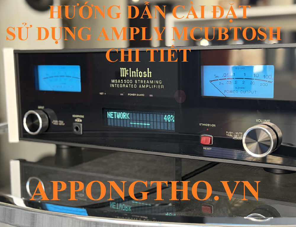 9. Cách tắt tiếng – Mute trên Amply McIntosh