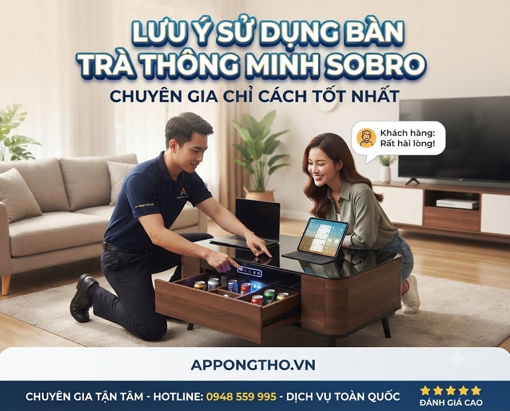 10. Cách Giảm nhiệt độ: Temperature – trên bàn trà Sobro