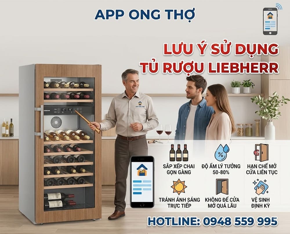 Bảng điều khiển tủ rượu Liebherr