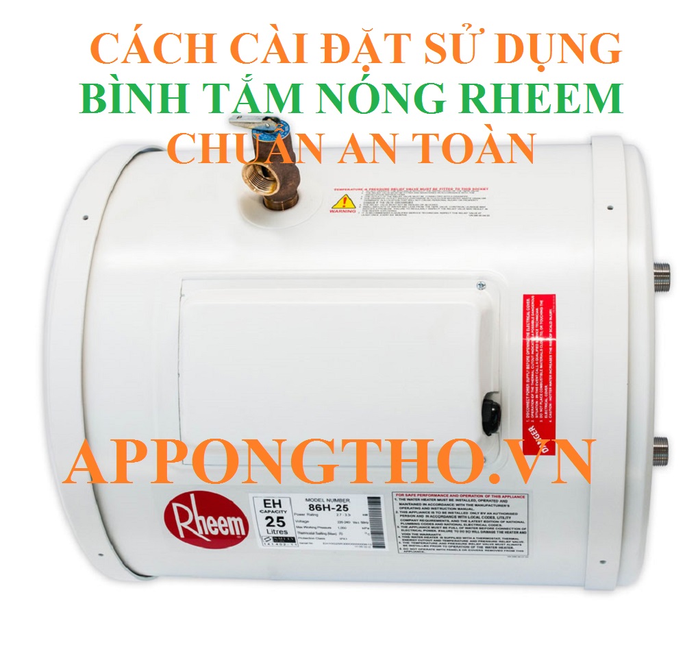 Cách bình nóng lạnh Rheem hoạt động.