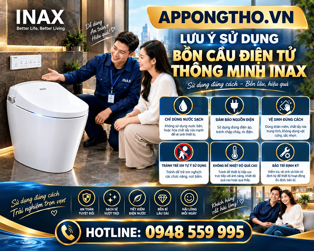 9 Dấu hiệu thường gặp khi sử dụng bồn cầu INAX thông minh