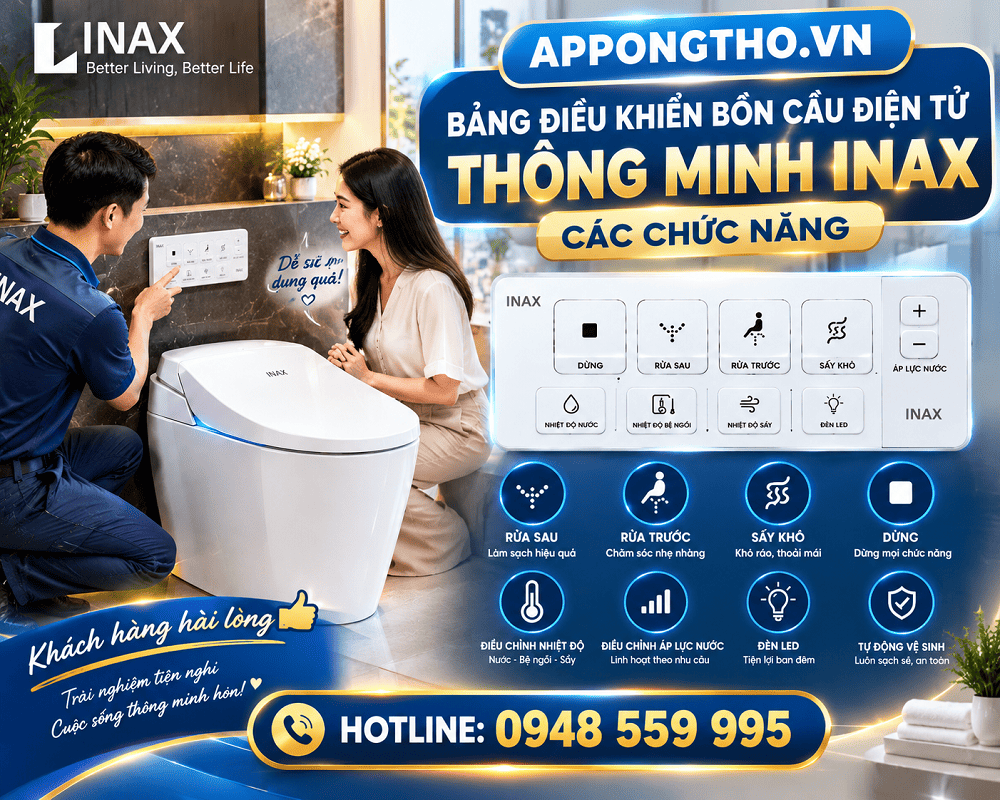 Bồn cầu thông minh INAX có dễ sử dụng không?