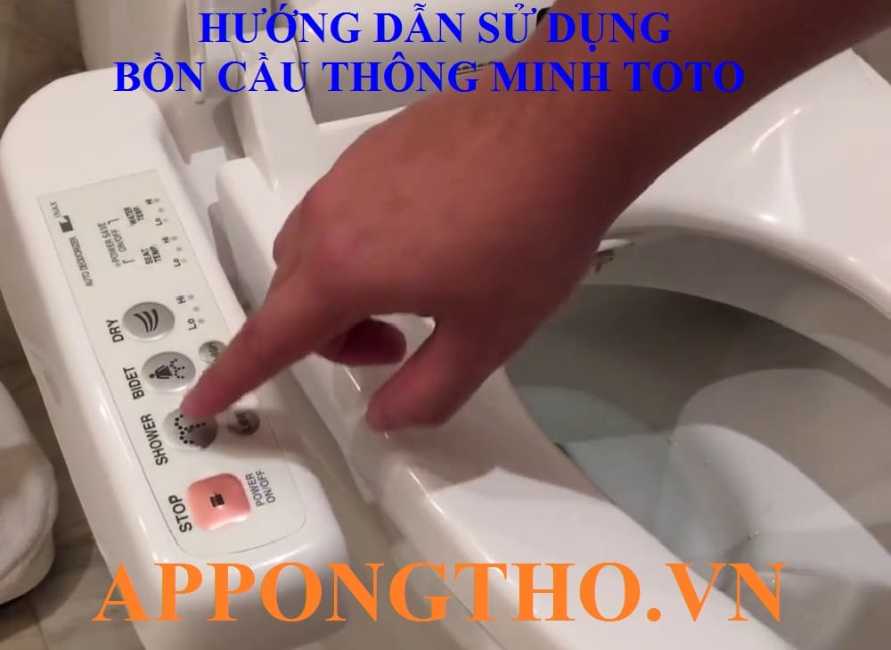 1. Cài đặt Rear (Rửa sau) trên bồn cầu thông minh TOTO