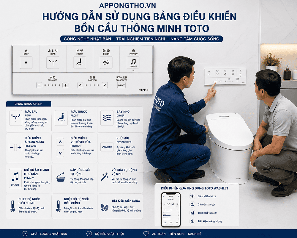Sử dụng bồn cầu thông minh TOTO là gì?