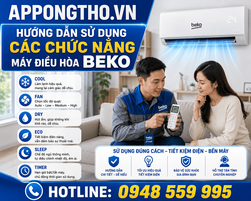 Hướng Dẫn Sử Dụng Điều Hòa Beko Cài Đặt Tối Ưu Các Chức Năng