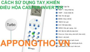 Hướng Dẫn Sử Dụng Điều Hòa Casper Inverter Nút Phím bấm