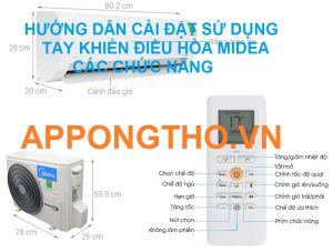 Sử Dụng Điều Hòa Midea Full Cài Đặt 40 Chức Năng Trên Tay Khiển