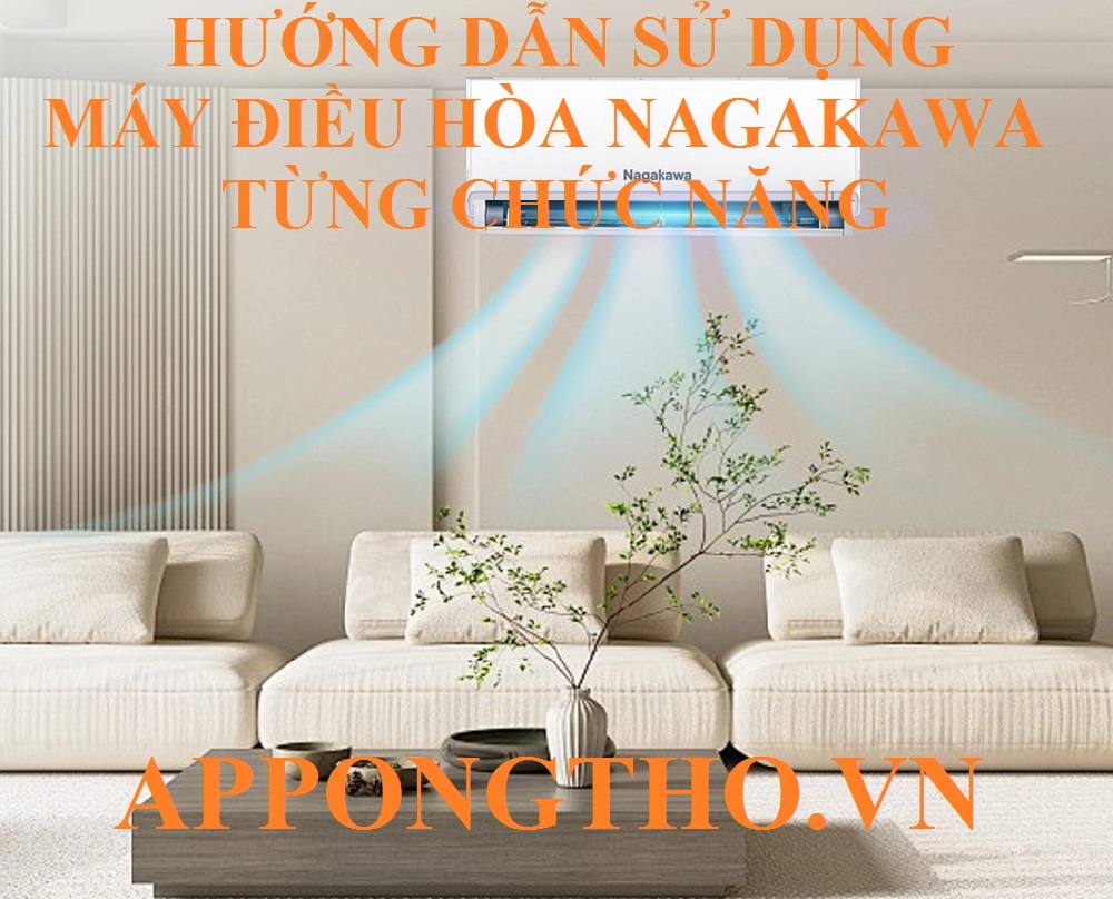 10. Cách chỉnh đảo gió ngang (SWING L/R) trên điều hòa Nagakawa