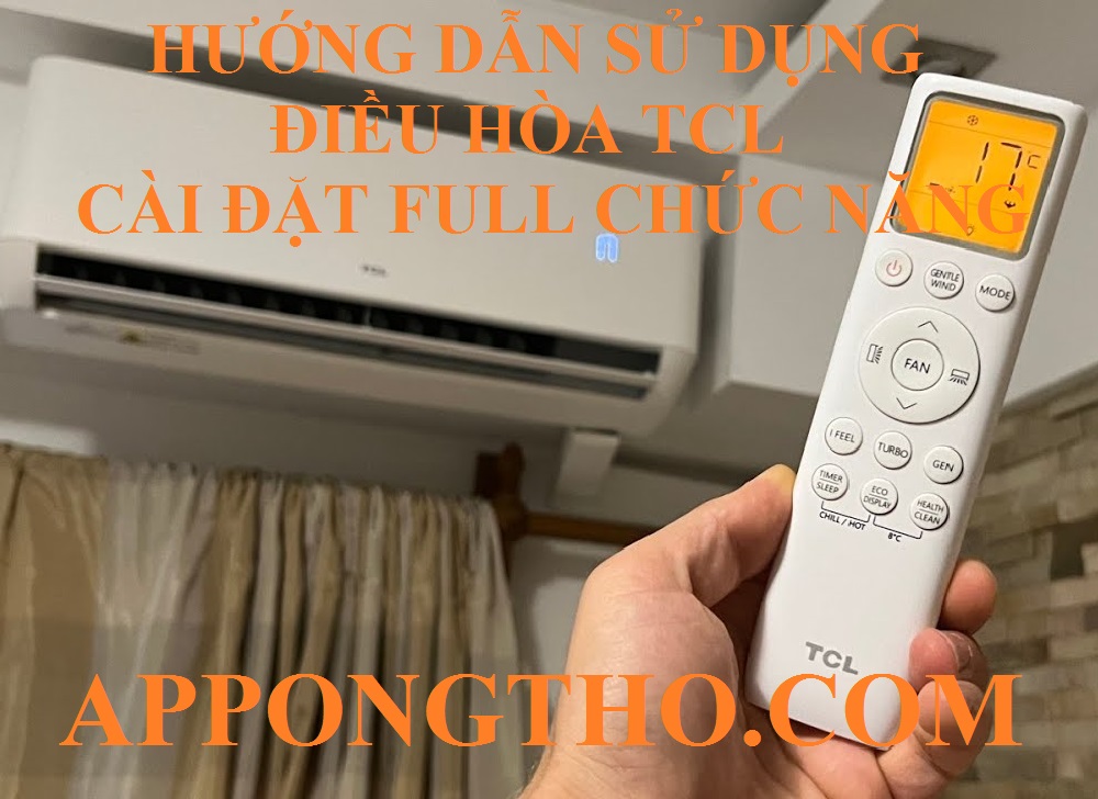 Bảng điều khiển hòa TCL nút phím bấm