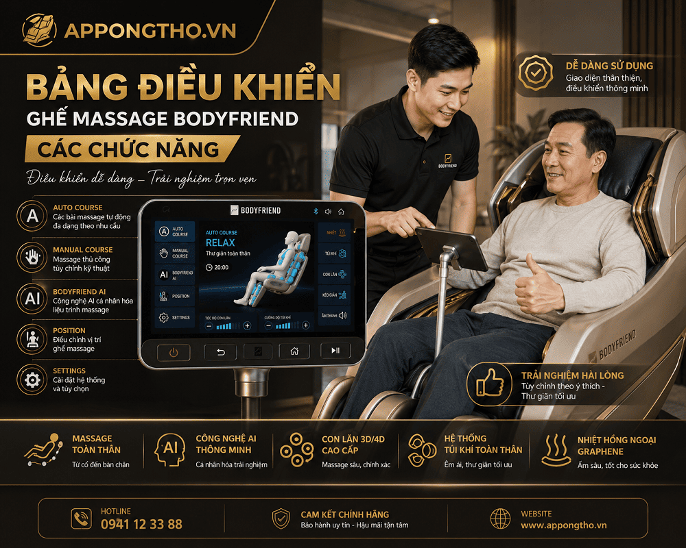 20. Điều chỉnh tốc độ Speed (SPEED) trên ghế Massage Bodyfriend