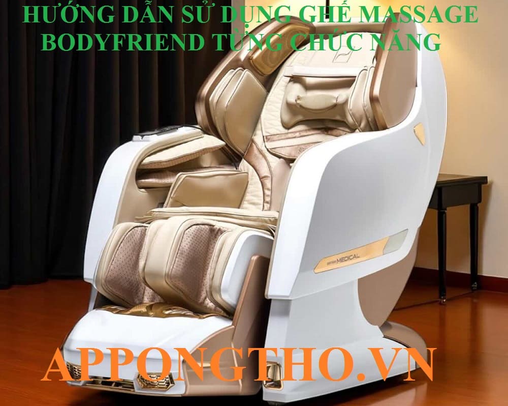 8. Giảm giá trị Left (◀) trên ghế Massage Bodyfriend