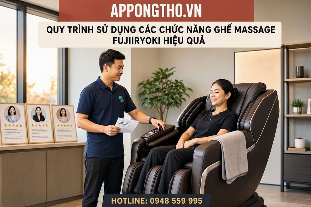 Lợi ích khi biết cách sử dụng ghế Massage Fujiiryoki
