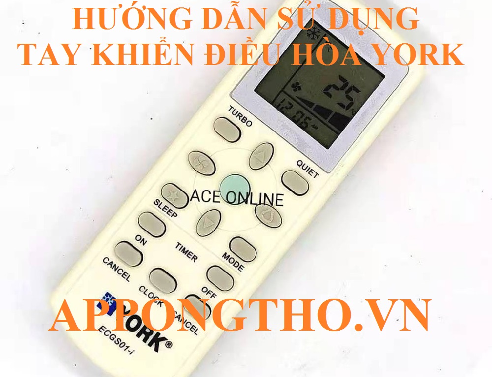 ↕️ Cách Đảo hướng gió (SWING) trên remote điều hòa York