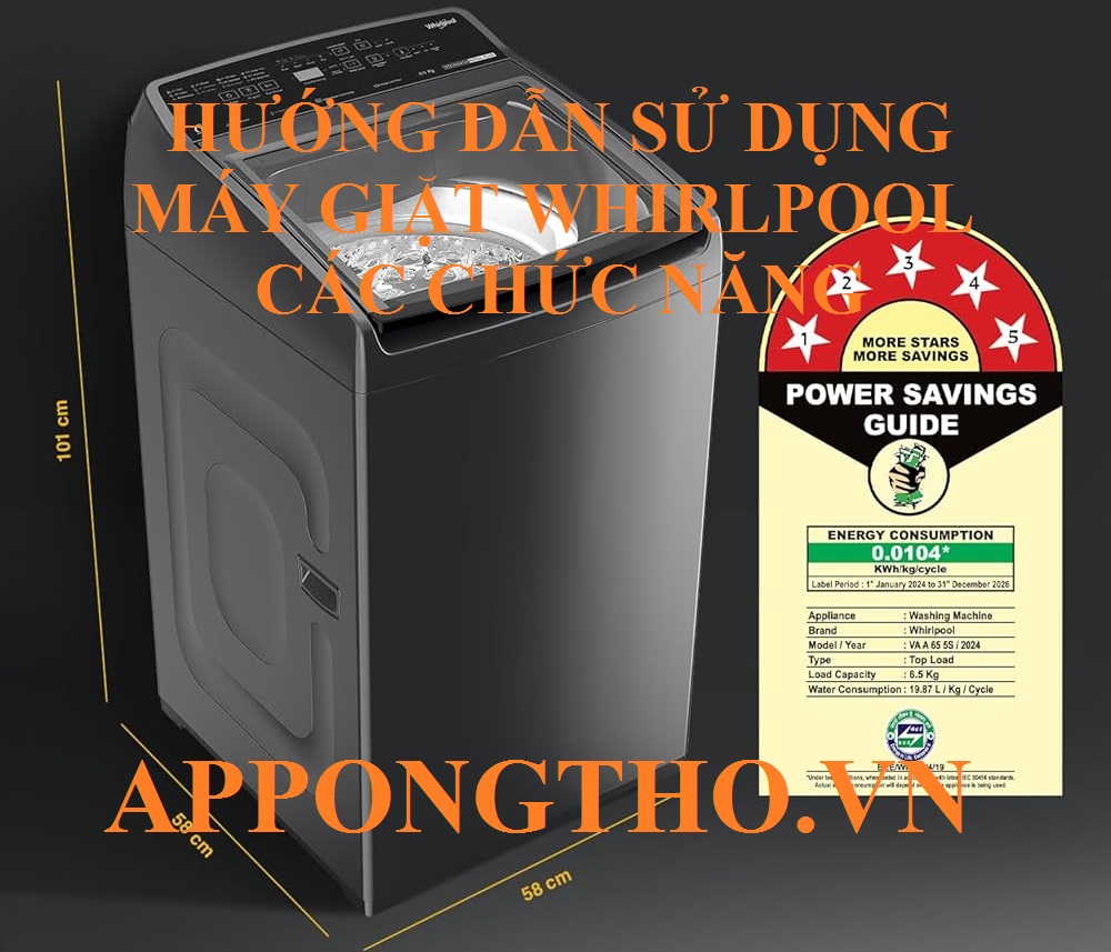 Quy Trình Sử Dụng Máy Giặt Whirlpool Cài Đặt Bảng Điều Khiển