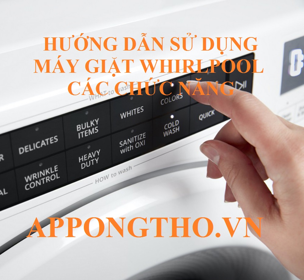 Bảng điều khiển máy giặt Whirlpool