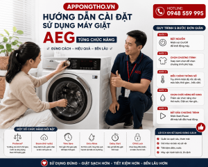 Hướng Dẫn Cách Sử Dụng Máy Giặt AEG Chi Tiết Từng Chức Năng