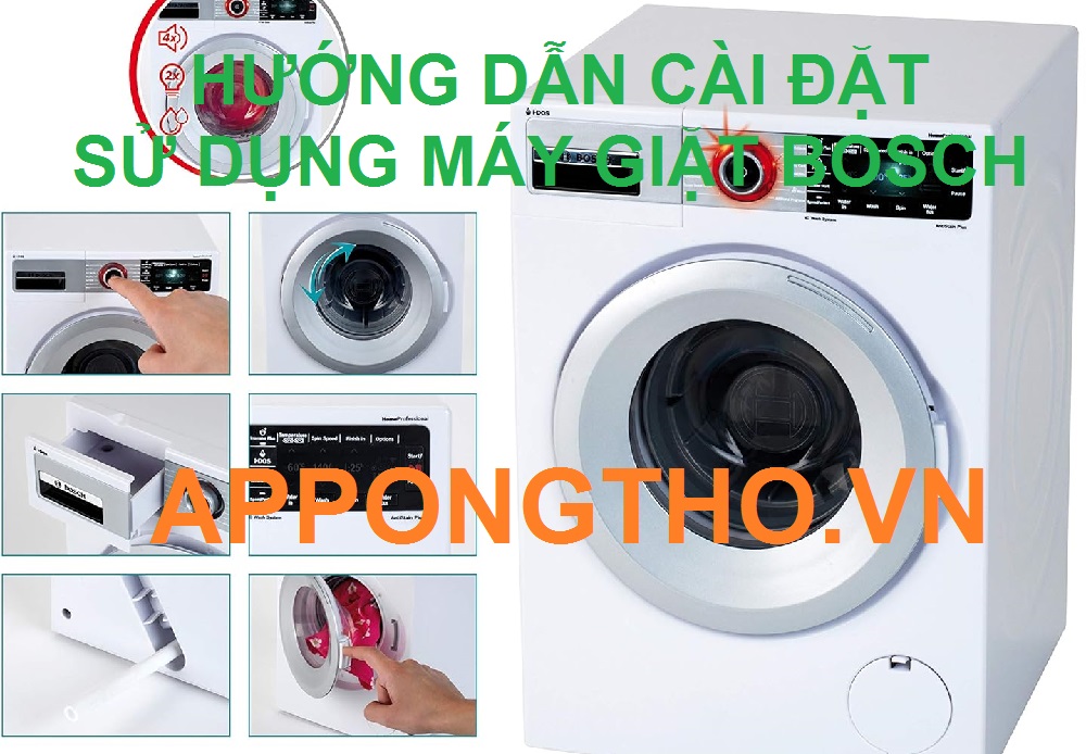 10 Sự cố thường gặp khi sử dụng máy giặt Bosch