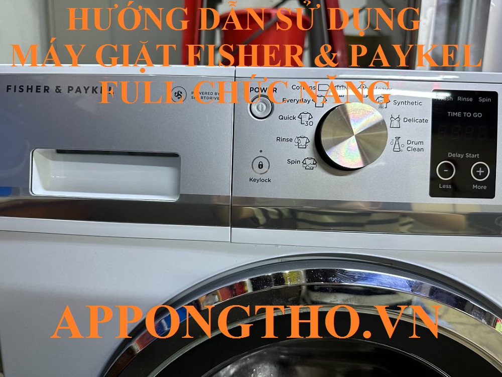 Hướng dẫn sử dụng máy giặt Fisher & Paykel cơ bản.