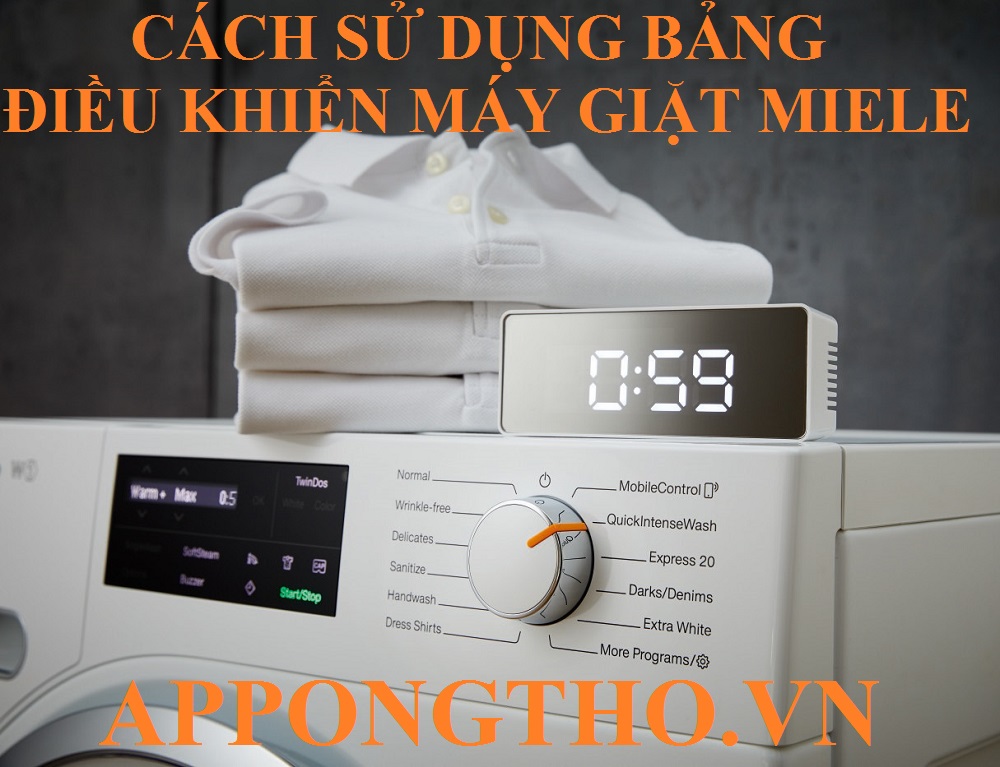 Bảng điều khiển máy giặt Miele