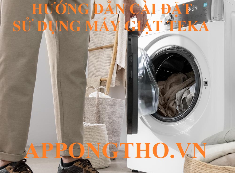 8️⃣ Cách cài đặt giặt tiết kiệm điện nước (📉 Eco) trên máy giặt Teka