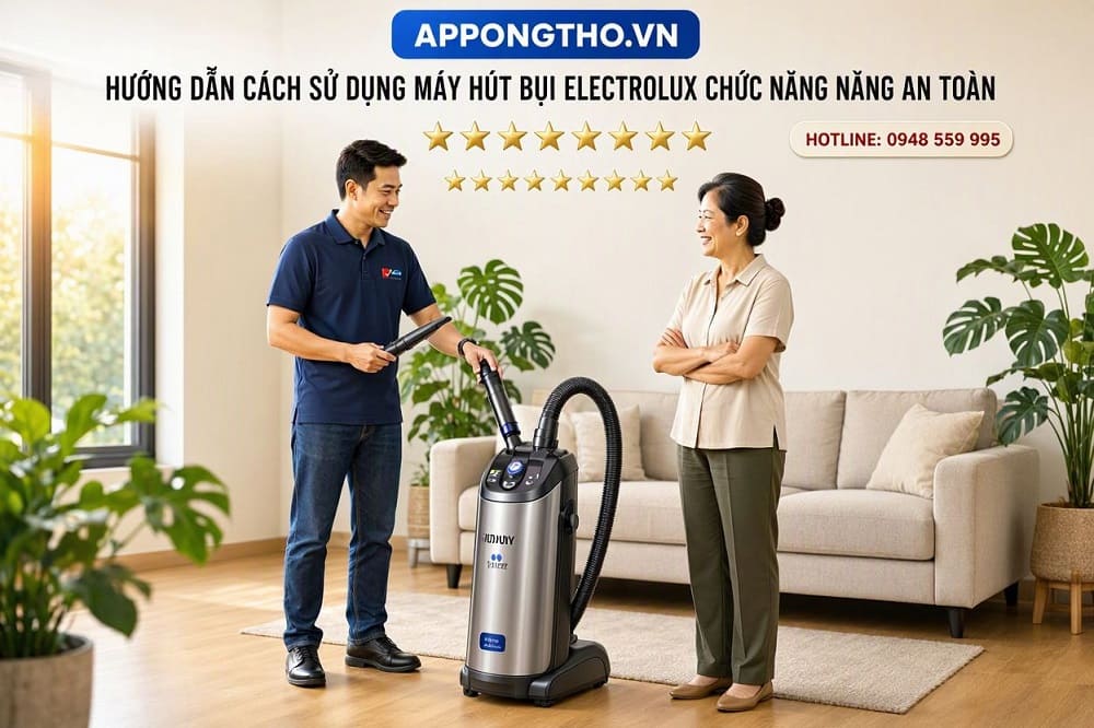 6. Cách bật tiết kiệm điện – ECO Mode trên máy hút bụi Electrolux