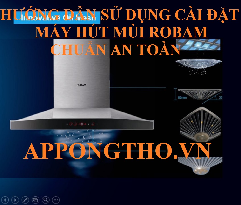 Bảng chức năng máy hút mùi Robam