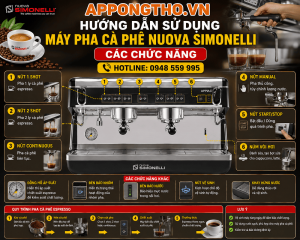 Hướng Dẫn Sử Dụng Máy Pha Cà Phê Nuova Simonelli Hiệu Quả