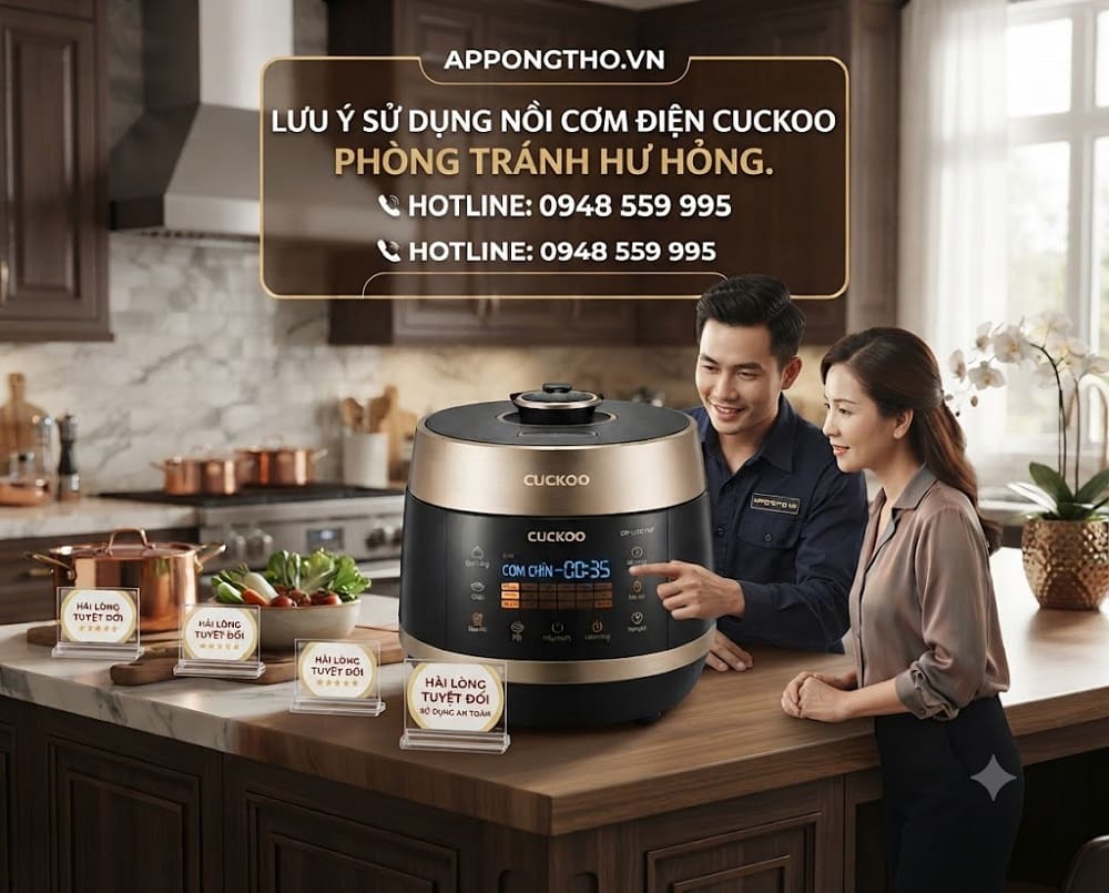 8 Sự cố thường gặp khi dùng nồi cơm điện Cuckoo