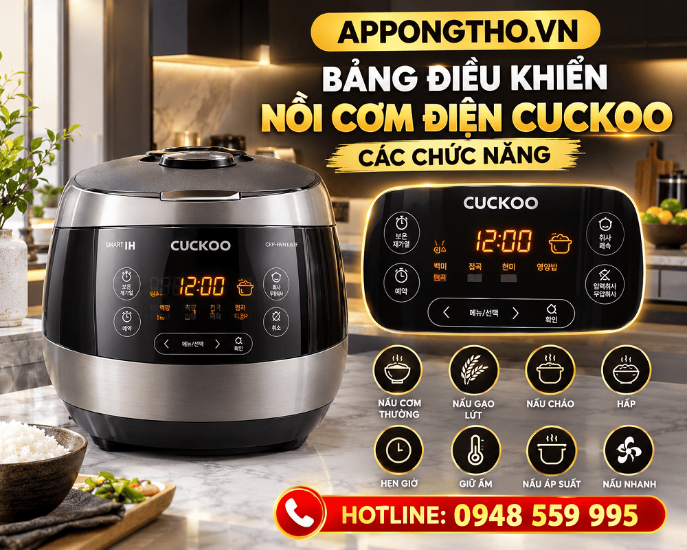 Hướng dẫn cách sử dụng nồi cơm điện Cuckoo chi tiết