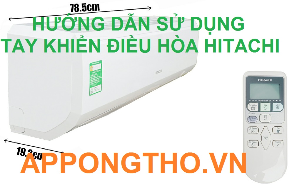 Hướng dẫn sử dụng tay khiển điều hòa Hitachi