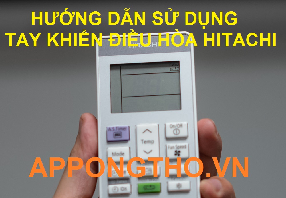 Các biểu tượng trên tay khiển điều hòa Hitachi