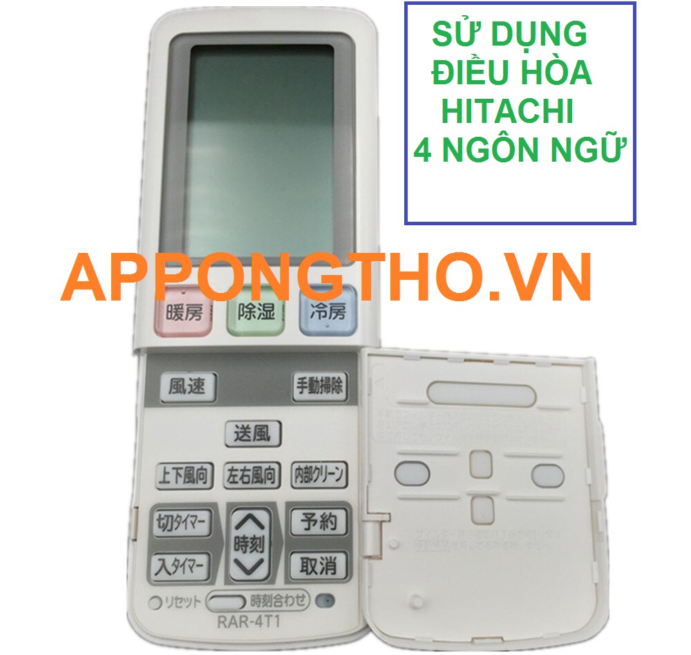 Hướng Dẫn Sử Dụng Điều Hòa Hitachi 4 Ngôn Ngữ Khác Nhau