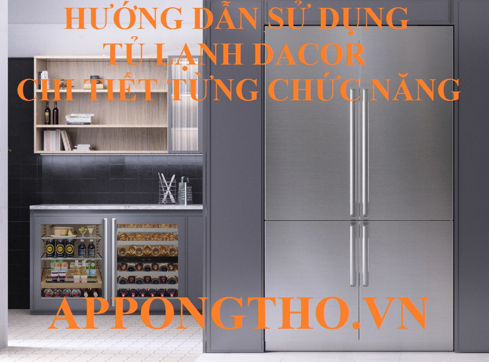 Bảng điều khiển tủ lạnh Dacor Inverter, Side by side