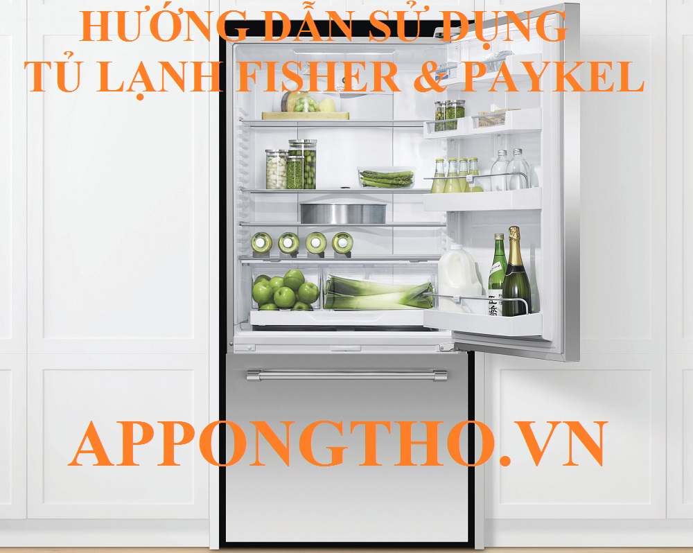 14. Cài đặt giảm mức (Down -) tủ lạnh Fisher & Paykel