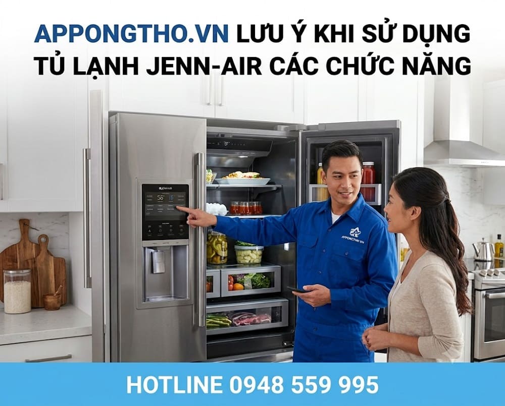 15. Cách Reset lõi lọc nước (Filter) trên tủ lạnh Jenn-Air