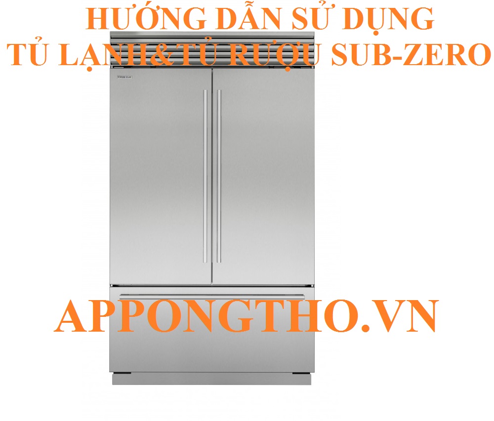 14. Sử dụng đèn trưng bày (Accent Light) tủ rượu Sub-Zero —