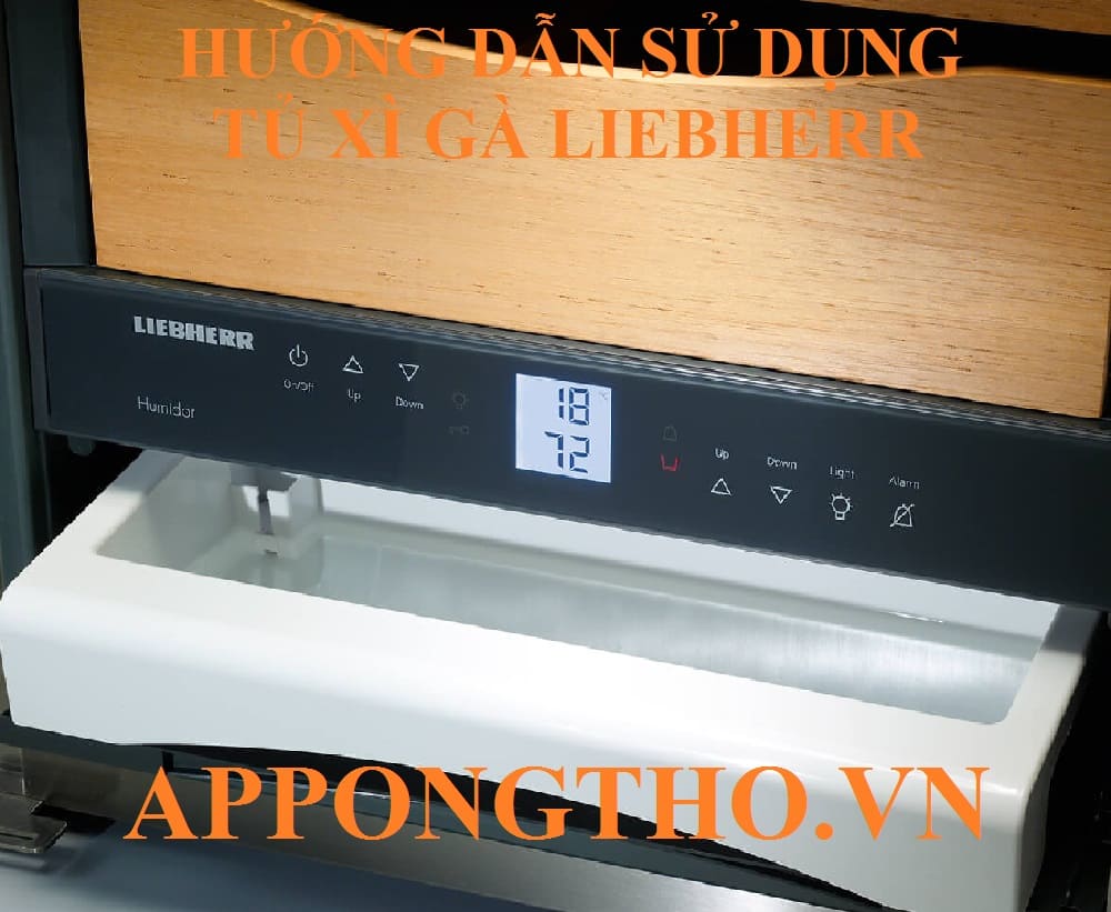 8. Báo bảo trì (🔧 Service) trên tủ xì gà Liebherr
