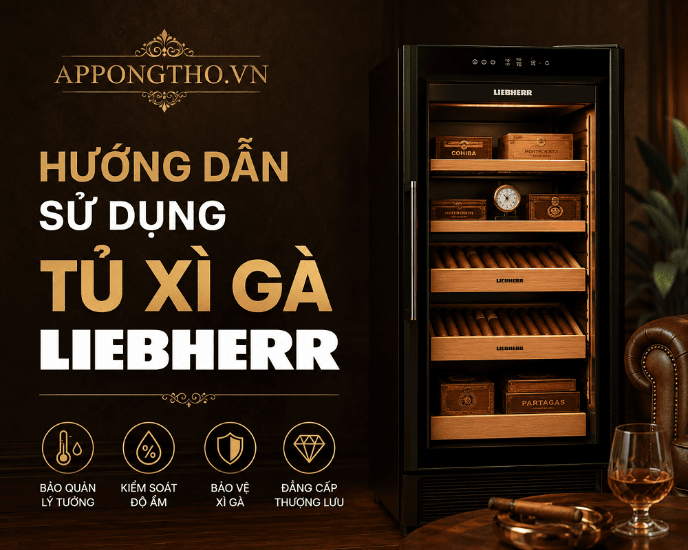 Hướng dẫn cài đặt các chức năng trên tủ xì gà Liebherr