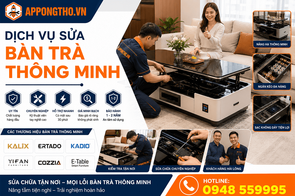 5 Cách chọn thợ sửa chữa bảo hành bàn trà thông minh uy tín