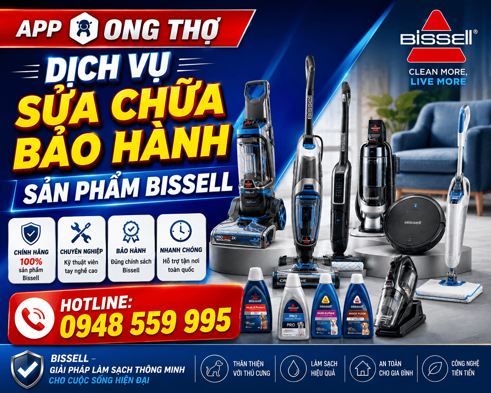 18. Sửa chữa các sản phẩm Bissell tại Hoài Đức - Hà Nội