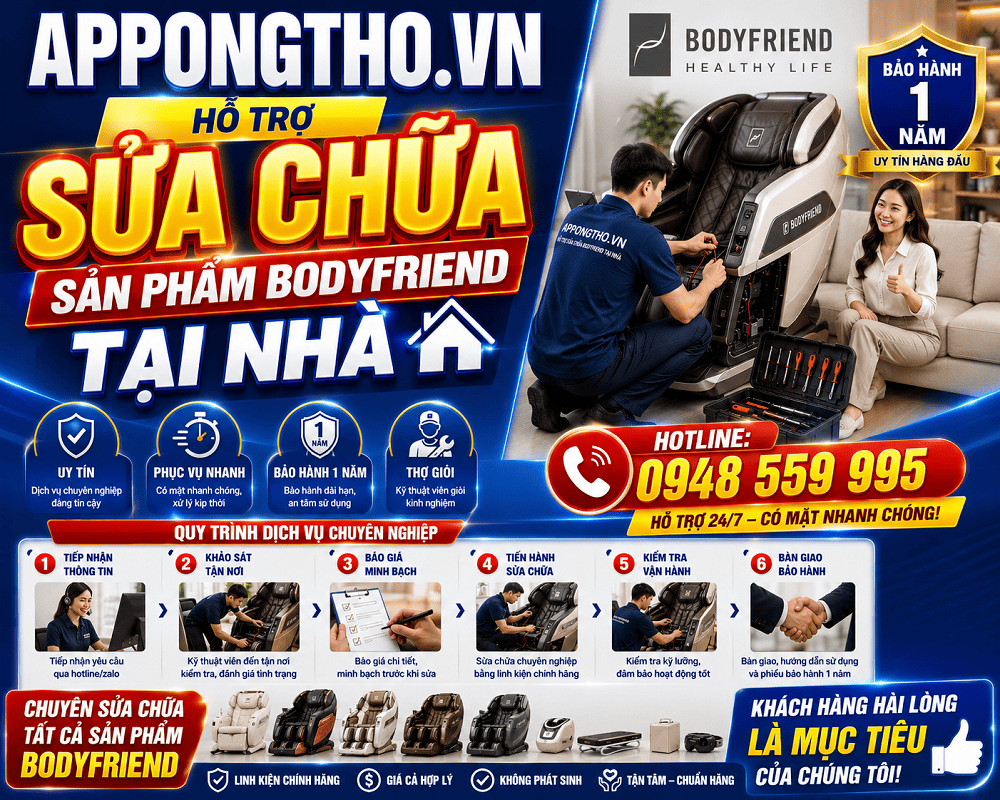 Sửa chữa bảo hành Bodyfriend là gì?