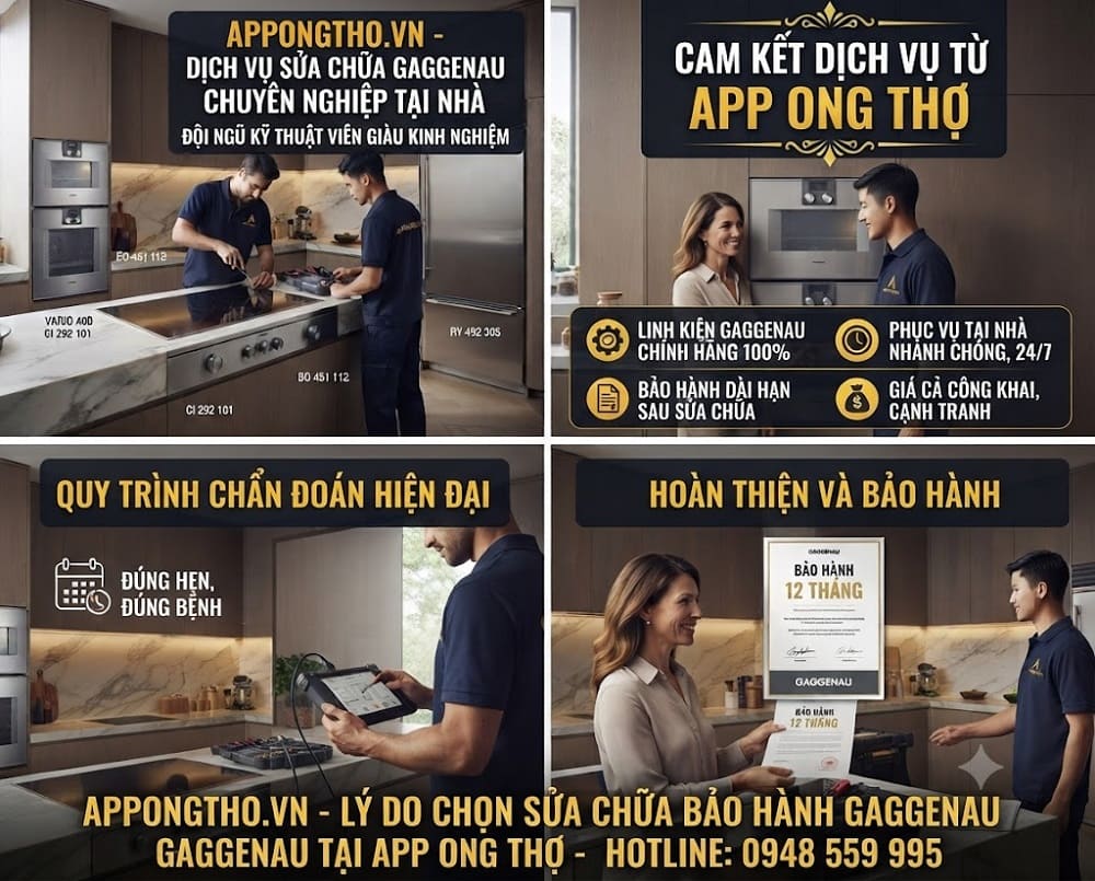 Điều khoản sử dụng dịch vụ sửa chữa Gaggenau